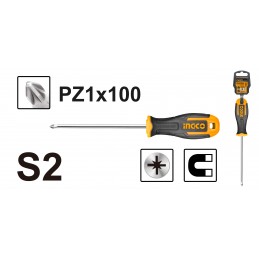 ATORNILLADOR POZIDRIV PZ1 X...